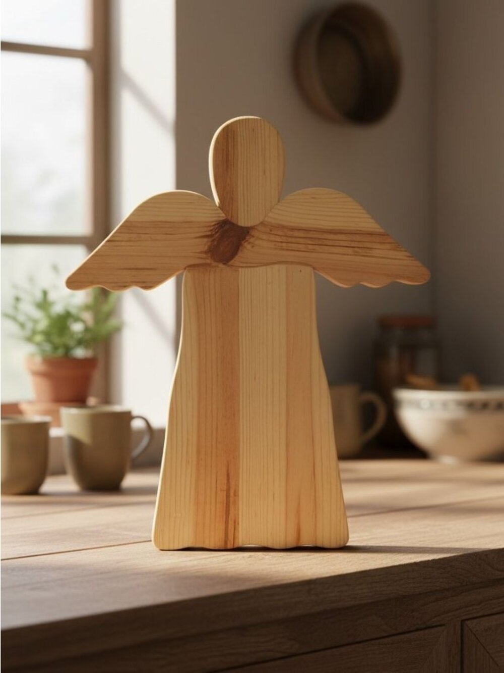 Wooden Angel Decor For Painting Or Crafting Rustic Garden Angel By Walnut Hollow